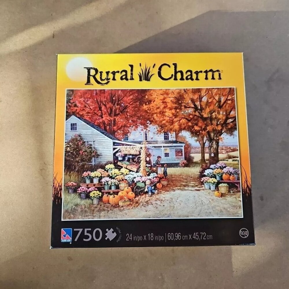 Rural Charm "Aunt Martha's Heirloom" 750 Piece Jigsaw Puzzle 100% Complete